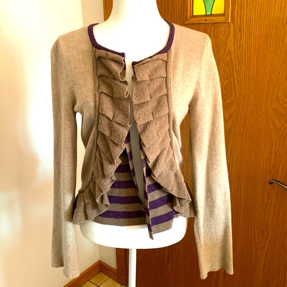 Anthropologie Sparrow Lambswool & Cashmere Cardigan Sweater